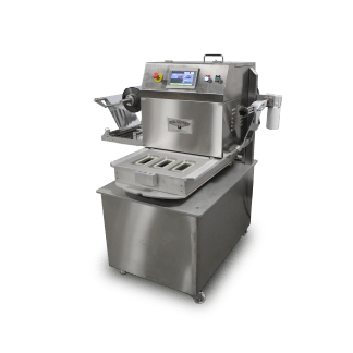 Manual Two-Station Rotary Food Tray Packaging Machines
